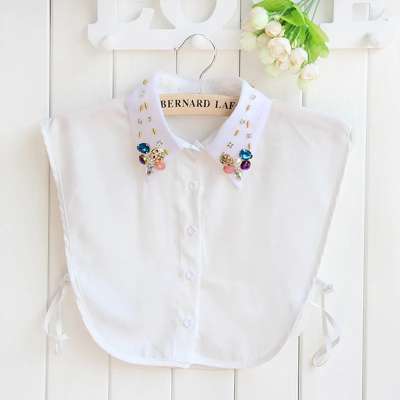 Рубашка с ложным воротником женская модная тонкая шифоновая рубашка для