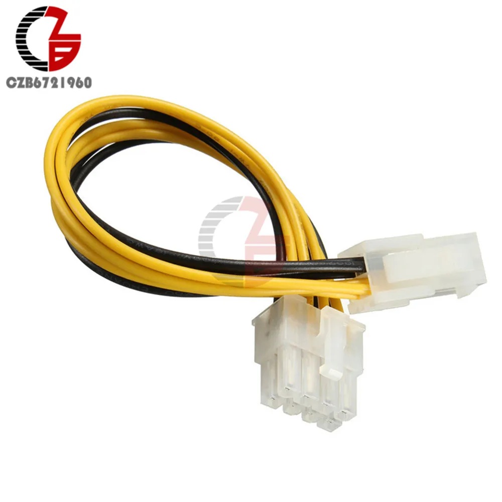 20 см 4 Pin мама-папа 8 Pin ATX EPS 12v разъем адаптера PCIe соединительный кабель