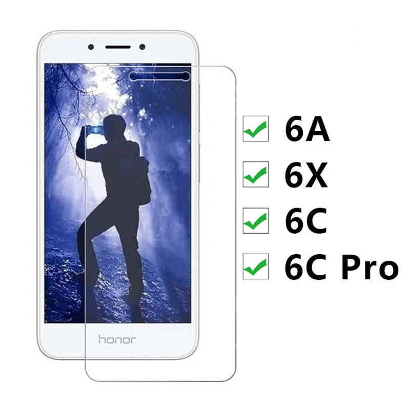 Защитное стекло на Honor 6A закаленное для Huawei honor 6C Pro 6X 6 C X A C6 X6 A6 | Мобильные телефоны