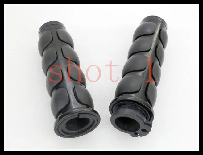1 дюйм черная ручка для Harley Dyna FL XL Honda Shadow Kawasaki VN Suzuki Boulevard Yamaha VStar бесплатная