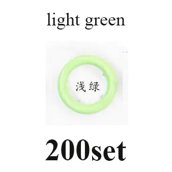 200set light green 1 шт., плоскогубцы, набор 200, 9,5 мм, хорошее металлическое зубчатое крепление, кнопки, 20 цветов, легко установить, крепеж, кнопки, пряжки - Цвет: 200set light green