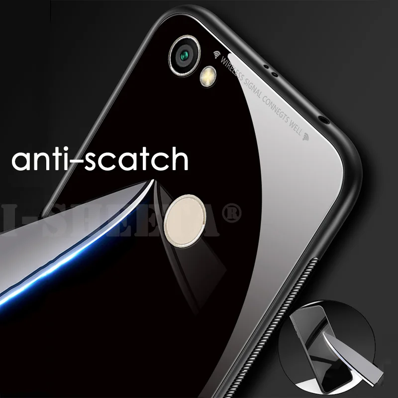 Hybrid 9H Tempered Glass Hard Back Case For Redmi 5 Plus 5A 4A Soft TPU Silicone Frame Cover Xiaomi Note Prime 4 4X |