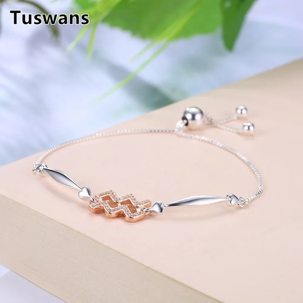 Женский браслет из серебра 100% пробы с 12 созвездиями|charm bracelet|bracelet withbracelet fashion |