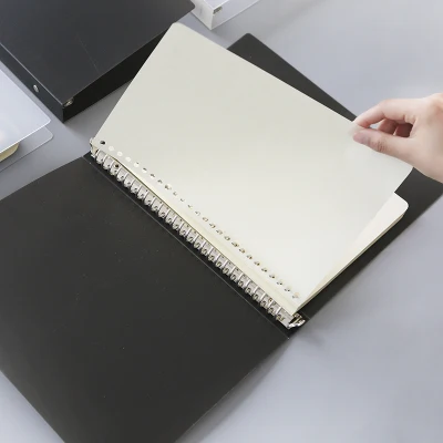 Прозрачный ПП пластиковый спиральный блокнот обложка B5/A5 Binder планировщик Обложка вкладыш обложка книги черный/белый цвет