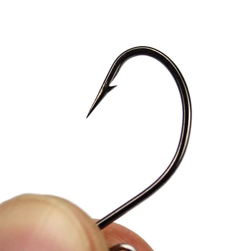 Amlucas 10pcs/lot Crank Hook High Carbon Steel Fishing 2.5cm 0.4g Jig Head Sharped Fishhooks for Soft Lure WW1130 | Спорт и