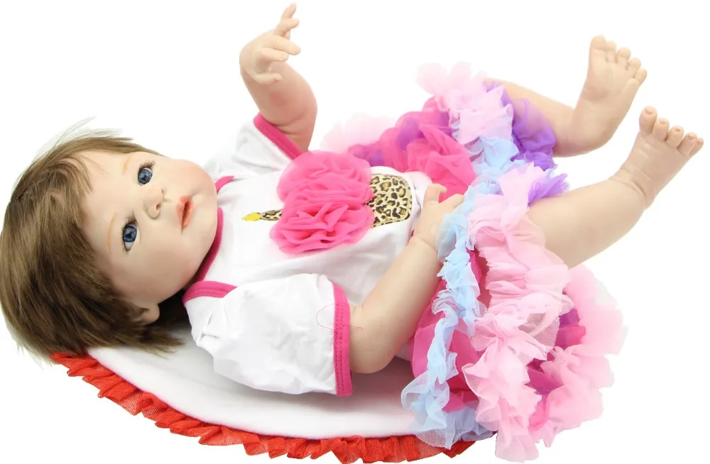 Кукла реборн силиконовая Реалистичная кукла-младенец подходит для купания