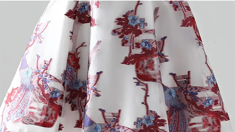 Платье Qipao для мамы и дочки платье Ципао с цветочной вышивкой вечерние платья