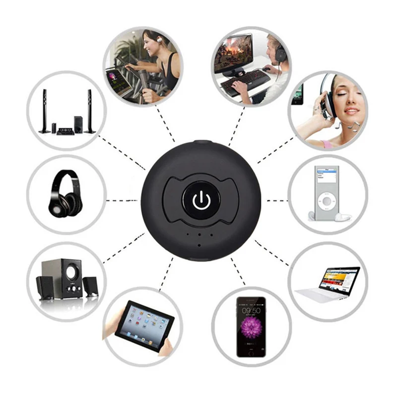 VAORLO Bluetooth передатчик ТВ-наушники 4,0 низкая задержка многоточечный стерео аудио адаптер для MP3 PC ТВ наушники со спикером