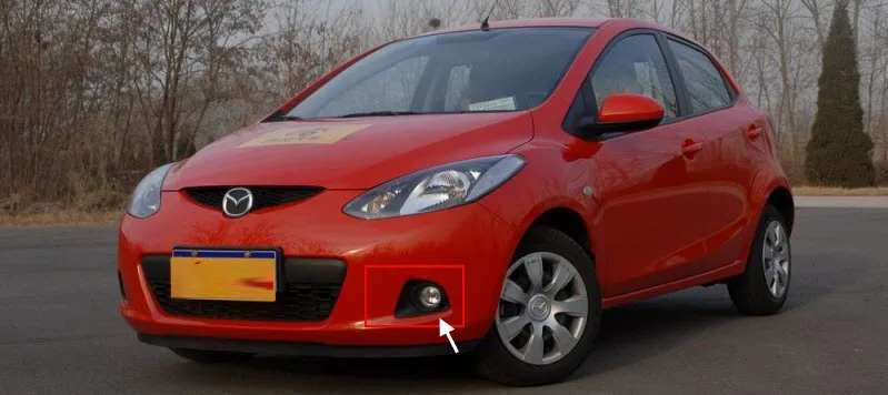 Для Mazda 2 Demio 2007-2010 белый Ангельские глазки DRL желтый световой сигнал H11 галогенные/ксенон, противотуманная Противотуманные фары с объектив проектора