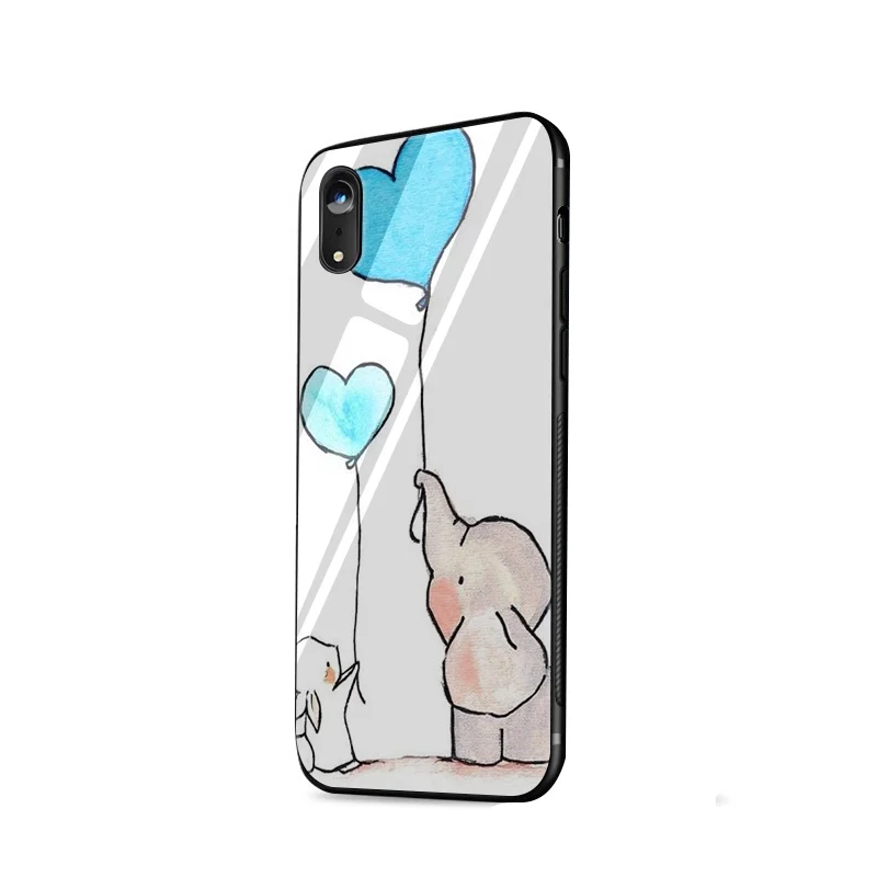 Чехол для iPhone 6 из закаленного стекла Desxz Elephant3 S 7 8 Plus X XS Max XR 5 5S SE |