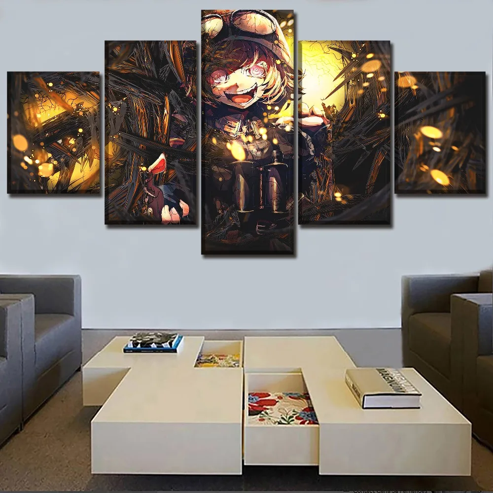 5 шт. аниме Youjo Senki Tanya degurecaff плакат холст печать картины декоративные настенные