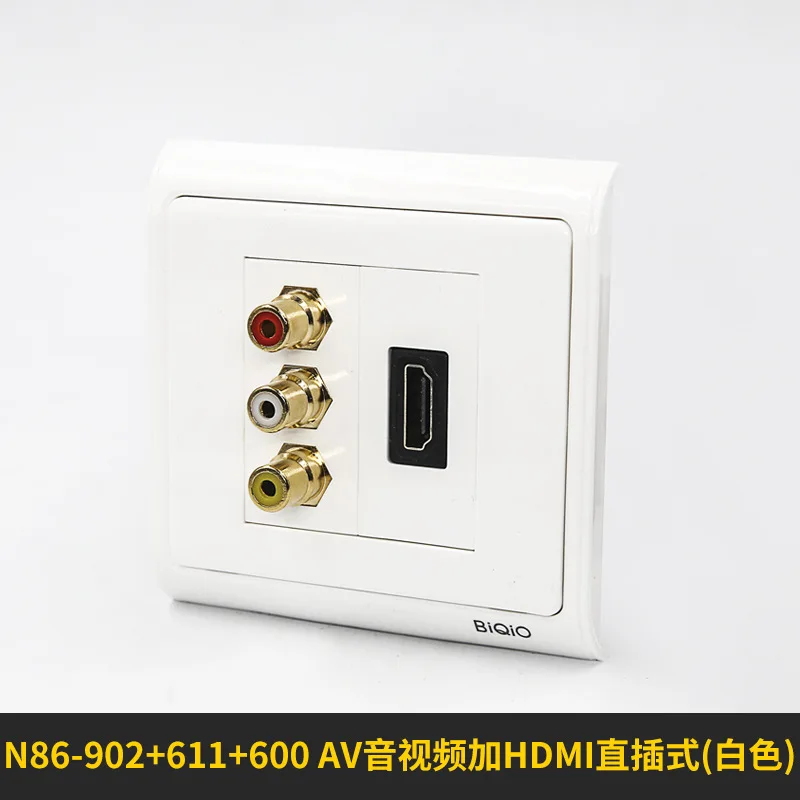 N86 902 + 600 611 HD plus AV аудио и видео панель 2 0 кабель Разъем|Электрические розетки| |