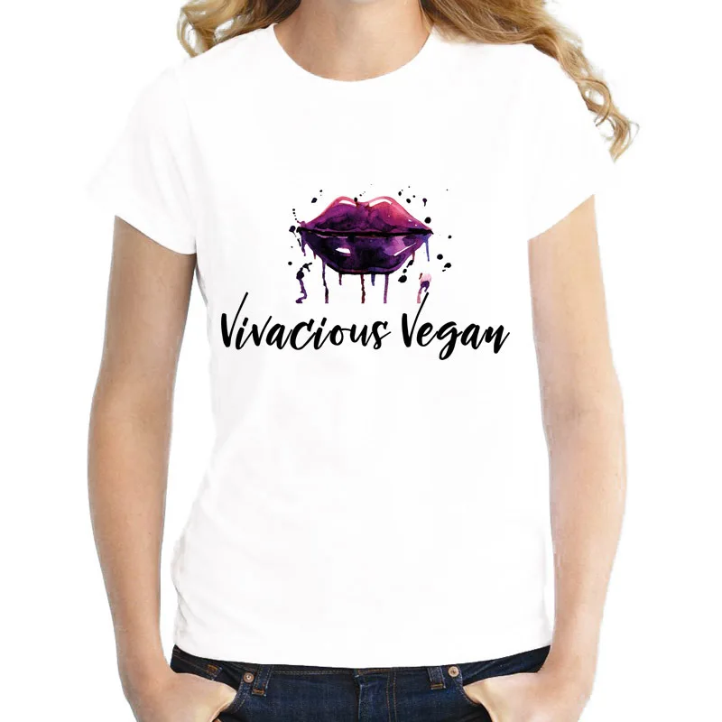 Vegan футболка для женщин, есть фрукты, не друзья, футболка с принтом harajuku kawaii tumblr, футболка с круглым вырезом для девочек, Женская белая футболка WT579 - Цвет: 30