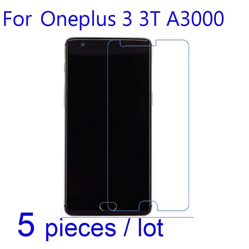 5 шт Защита экрана для One Plus 3 3T A3000 прозрачная/матовая/нано Взрывозащищенная
