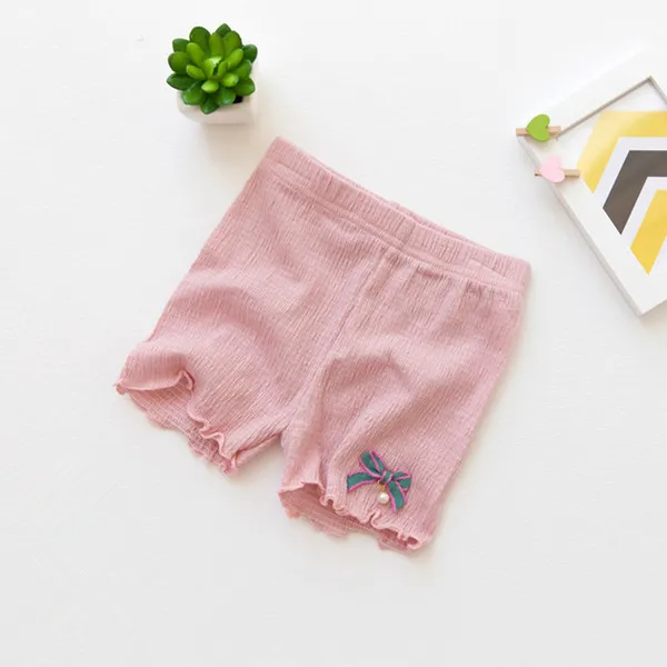 pink bowknot Новые летние шорты Modaier для девочек Детские хлопковые брюки с бантиком и кроликом, элегантные штаны шорты для девочек возрастом от 3 до 9 лет - Цвет: pink bowknot