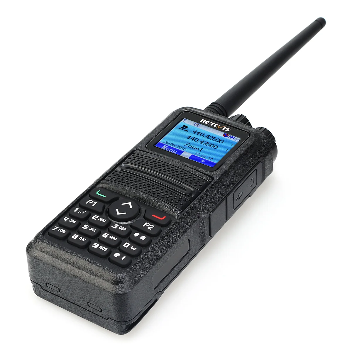 

Retevis RT84 Dual Band DMR Radio Walkie Talkie VHF UHF Digital/Analog Two Way Radio Transceiver Amateur Radio Comunicador+Cable