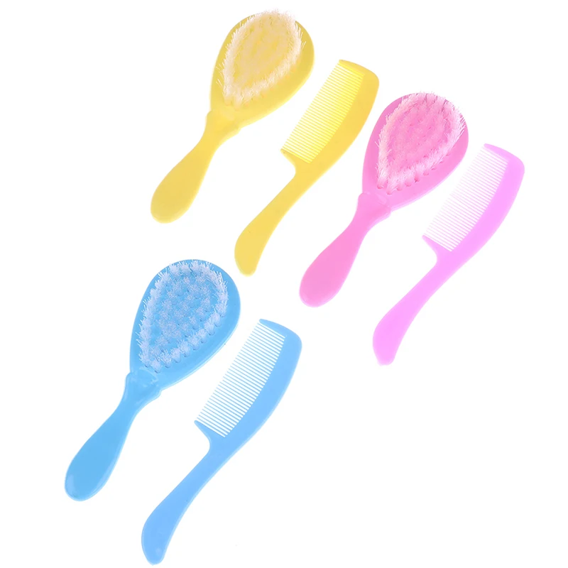 2 шт./компл. Детская щетка для волос расческа портативная мягкая новорожденных