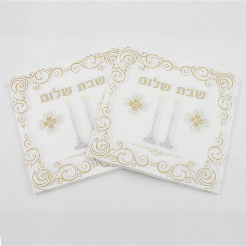 100Pcs Arabic Gold Silver Candle Paper Napkins Wedding Table Tableware Bridal Shower Tissue Serviettes Party Decoration Supplies | Дом и сад