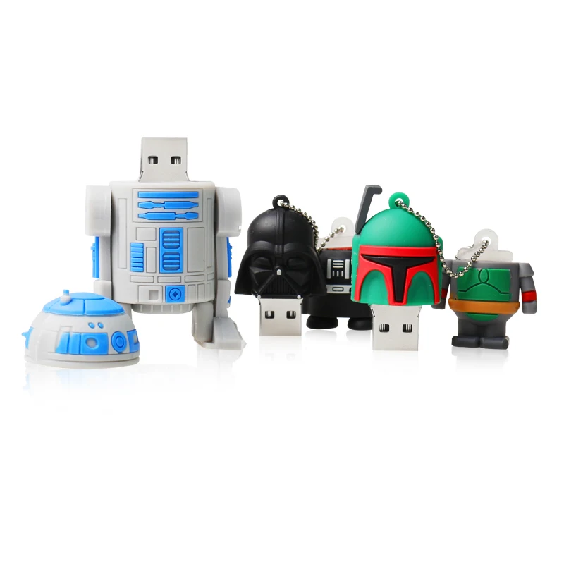 Флеш накопитель Amthin Usb 8G флеш Star wars 32g 16g R2D2 bb8 Darth Vinda 8g 4g Maul Bounty Hunter Usb2.0 карта
