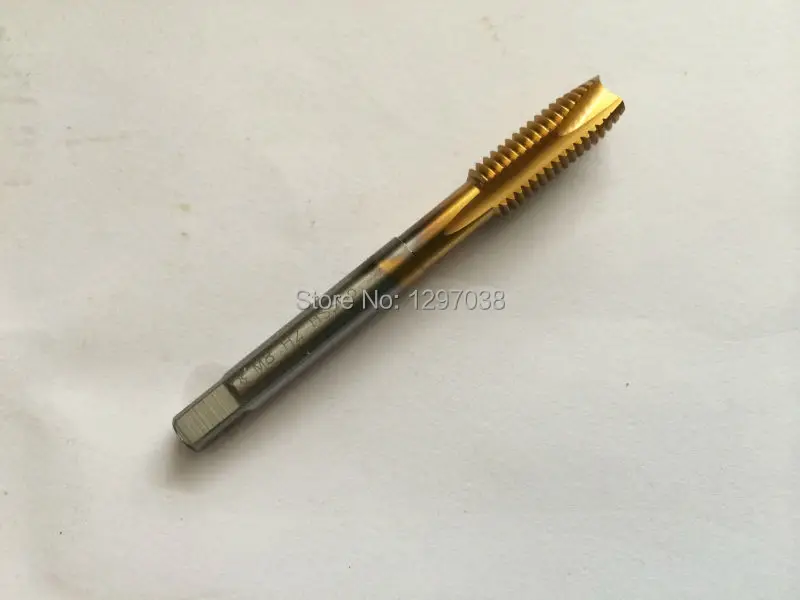 

5pcs M35 cobaltiferous hss spiral pointed plug tap thread diameter 8mm