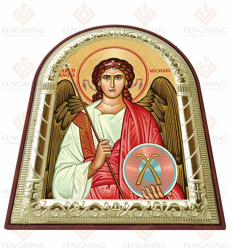 Византийский подарок ортодоксальная икона Архангел Майкл фоторамка домашний