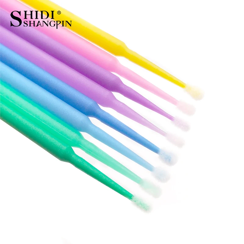 100pcs/bag Durable Micro Disposable Eyelash Extension Make up Brushes Individual Applicators Mascara Removing Tools Swabs |