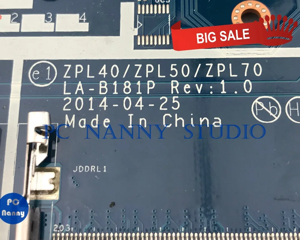 Материнская плата PCNANNY для ноутбука HP ProBook 470 G2 450 ZPL40/ZPL50/ZPL70 LA-B181P SR23Y протестирована