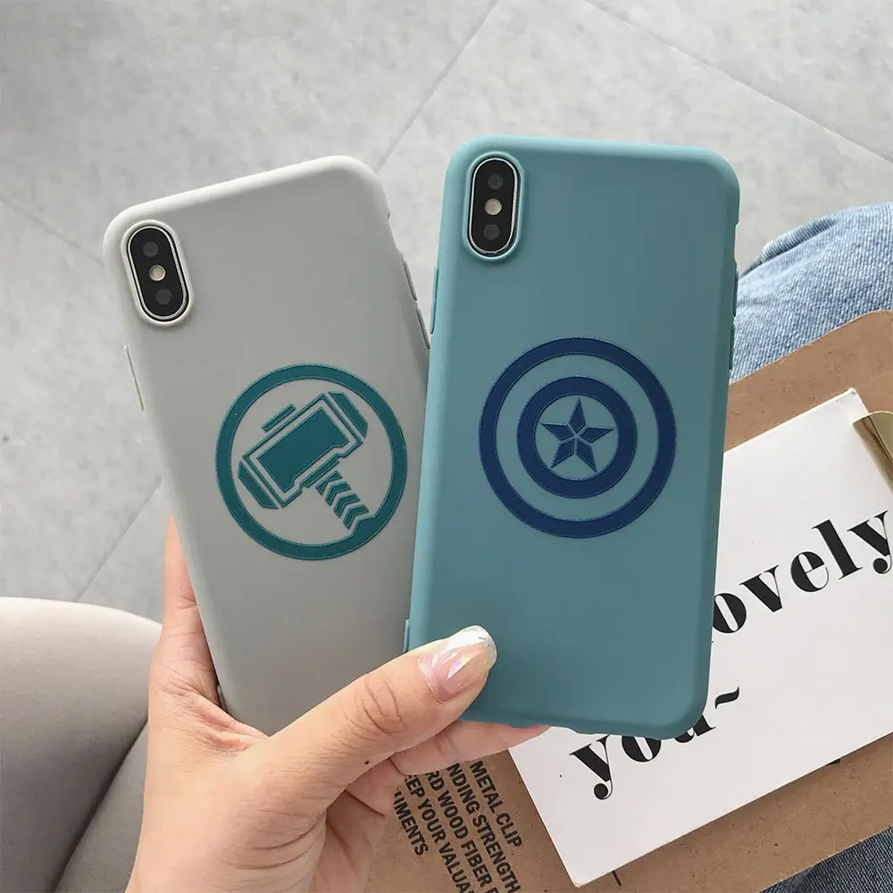 Матовый чехол для телефона из ТПУ iPhone 8 Plus 7 XR XS X Xs MAX с молотком 6 6S простой
