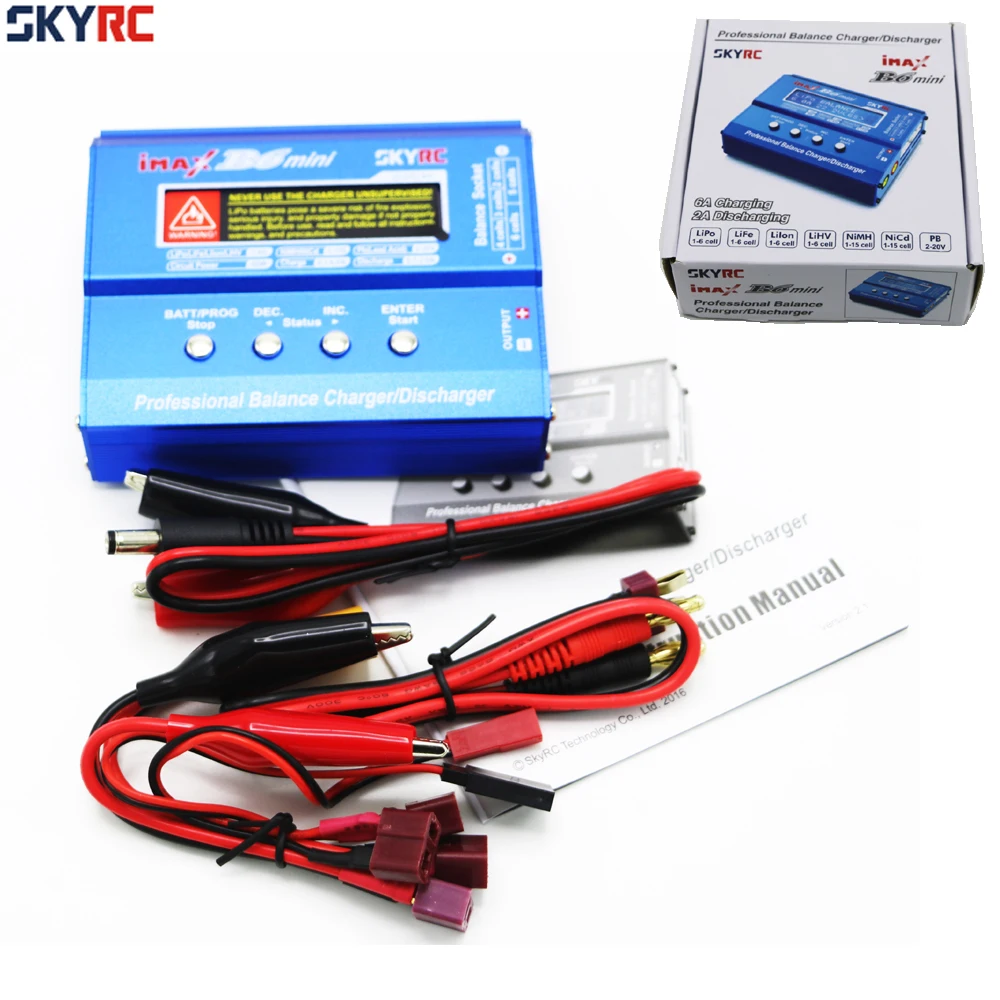 SKYRC IMAX B6 MINI 60 Вт 5 зарядное устройство с максимальным разрядом зарядный кабель