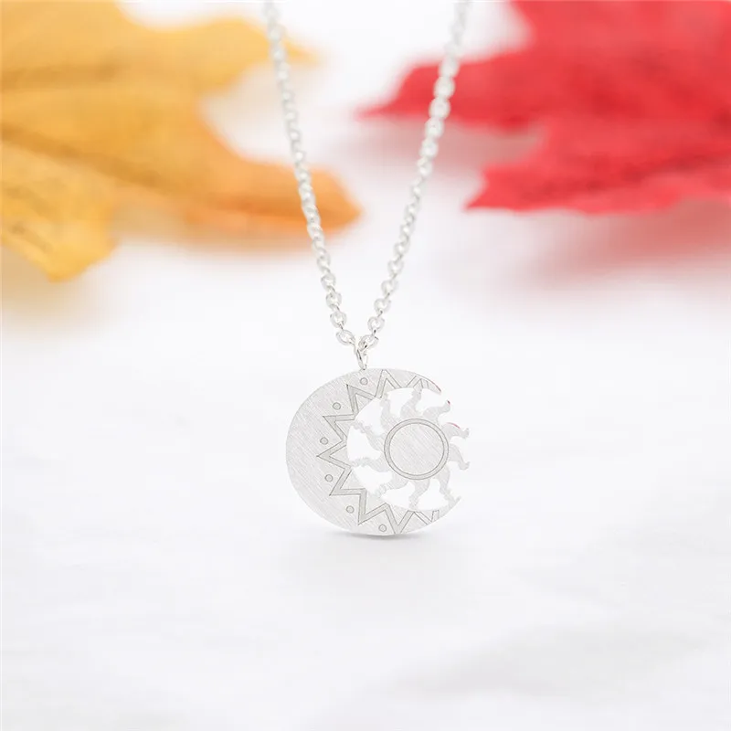 Wiccan Jewelry лунные ожерелья розовое золото фотосессия Женская татуировка из