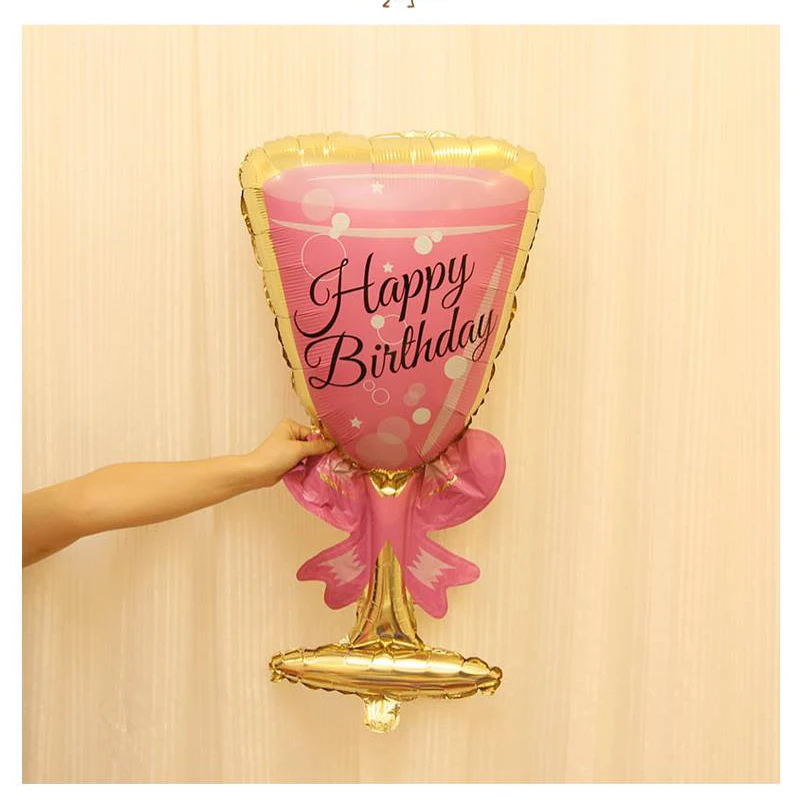 1 предмет/партия украшения шары шампанское стеклянный шар алюминиевой фольги