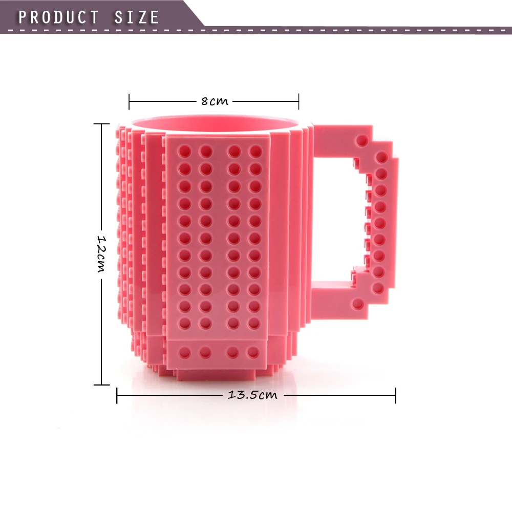 Кружка со встроенными кирпичными элементами 1 комплект кофейные кружки с пазлами