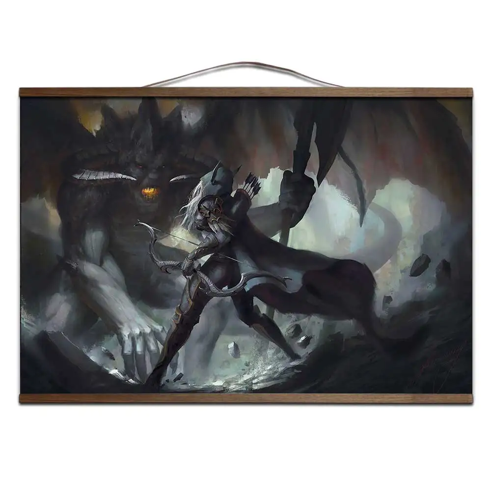 12 Плакат для World of Warcrafts lllidan Stormrage постеры печати на холсте украшения живопись с твердой древесины Висячие свиток - Цвет: 12