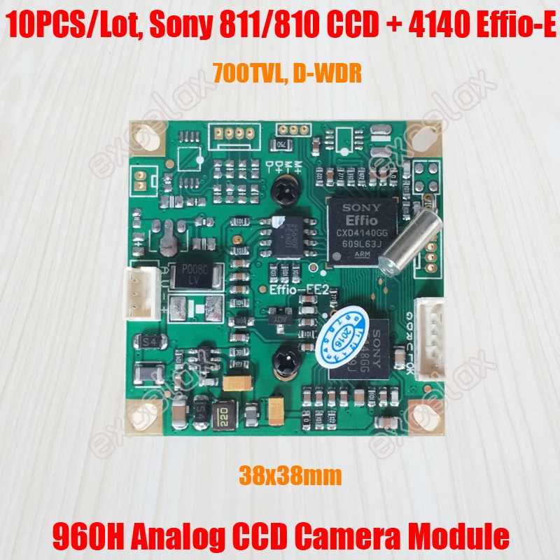 Аналоговая плата видеонаблюдения 10 шт./лот 873 811 810 CCD Effio E 4140 DSP 650 ~ 700TVL 1/3 дюйма 960H с