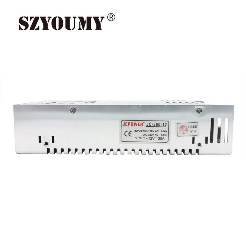 SZYOUMY 5 шт. 360 Вт DC 12 В 30A Регулируемый импульсный источник питания для 5050 3528 RGB полосы