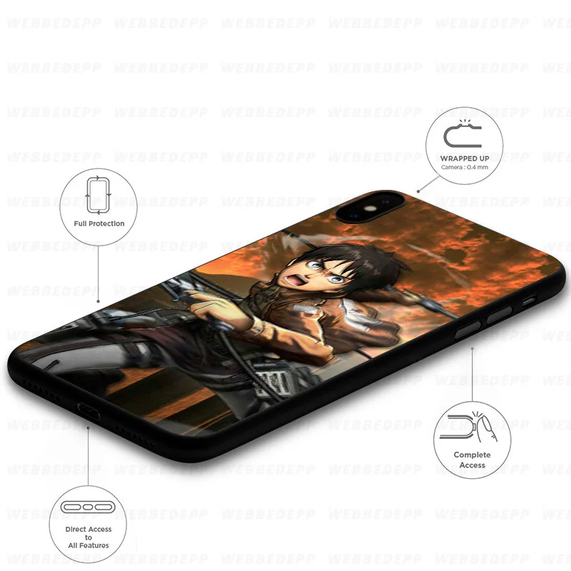 Мягкий чехол WEBBEDEPP Attack on Titan для Xiaomi Mi 9T 9 8 SE 6 A1 A2 A3 Lite MiA1 MiA2 MiA3 F1 MAX 3 Mi8 CC9E CC9 |