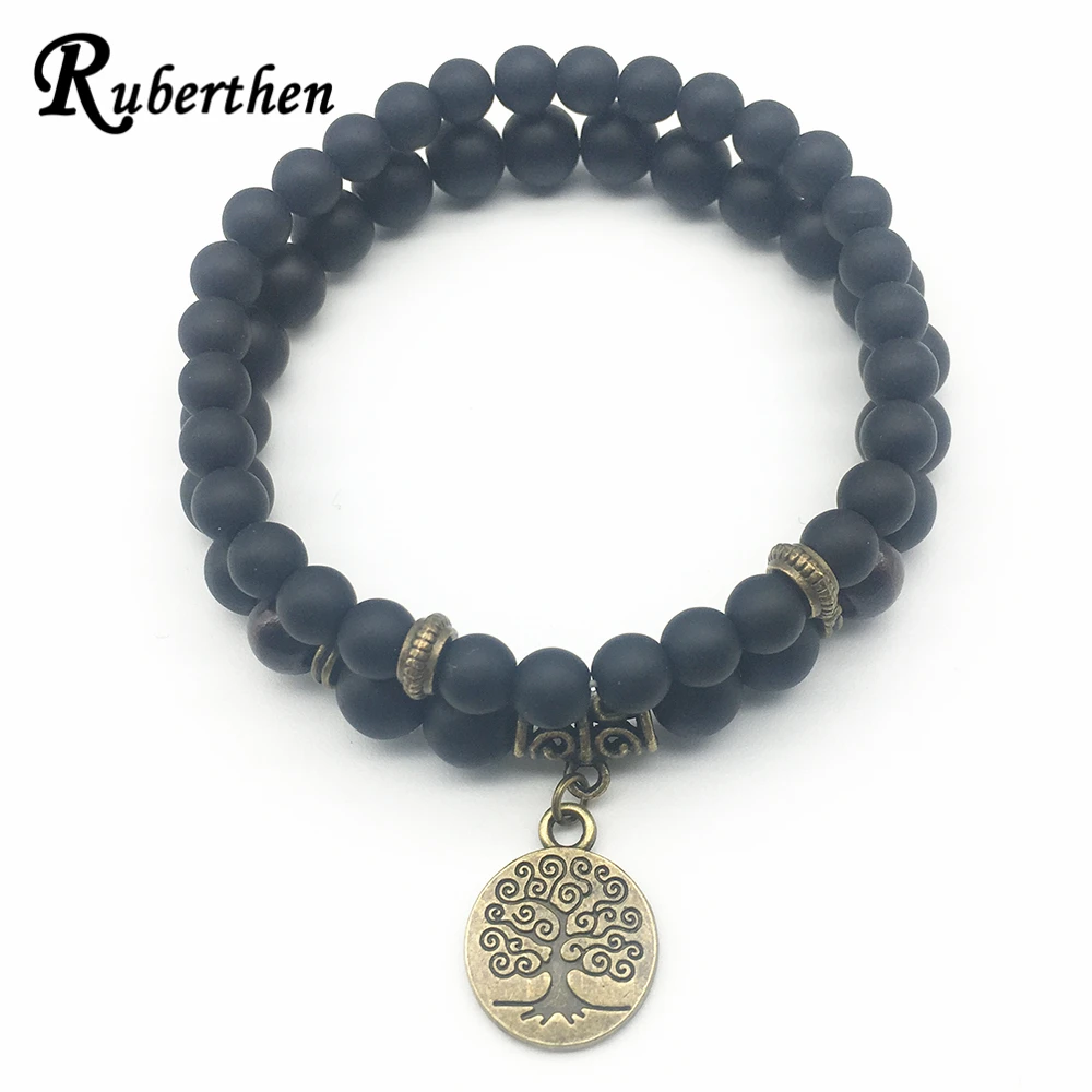 Ruberthen распродажа Мужской Набор браслетов модный дизайн браслет с деревом жизни
