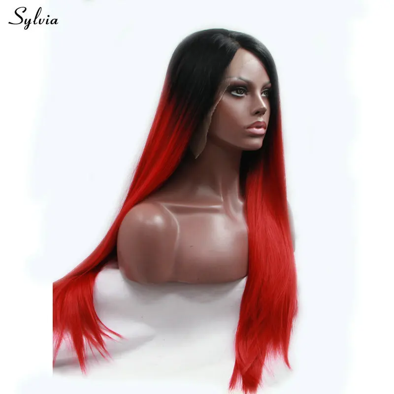 Sylvia синтетические парики на шнурках спереди для женщин натуральные волосы