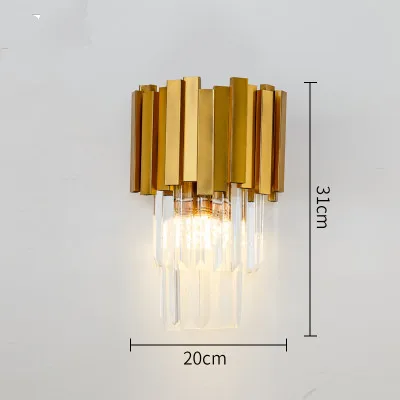 Скандинавский светильник хрустальная лампа для гостиной прикроватная