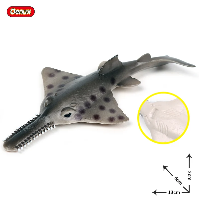 Oenux морские рыбки животные модель моделирование SeaLife Coelacanth Sailfish Фигурки ПВХ аквариум реалистичные Развивающие детские игрушки - Цвет: without box