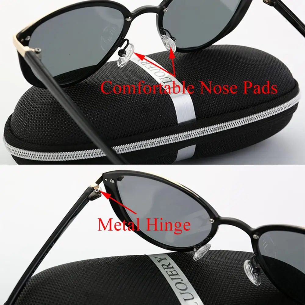 Роскошные брендовые поляризованные солнцезащитные очки Cateye, женские винтажные дизайнерские солнцезащитные очки кошачий глаз, женские солнцезащитные очки, очки для женщин