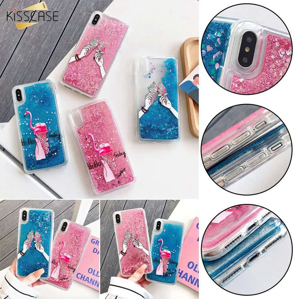 Чехол для телефона KISSCASE Quicksand Samsung S9 S10 Plus A50 S10E Чехлы С Рисунком Птиц S8 M20 A9 2018 чехлы