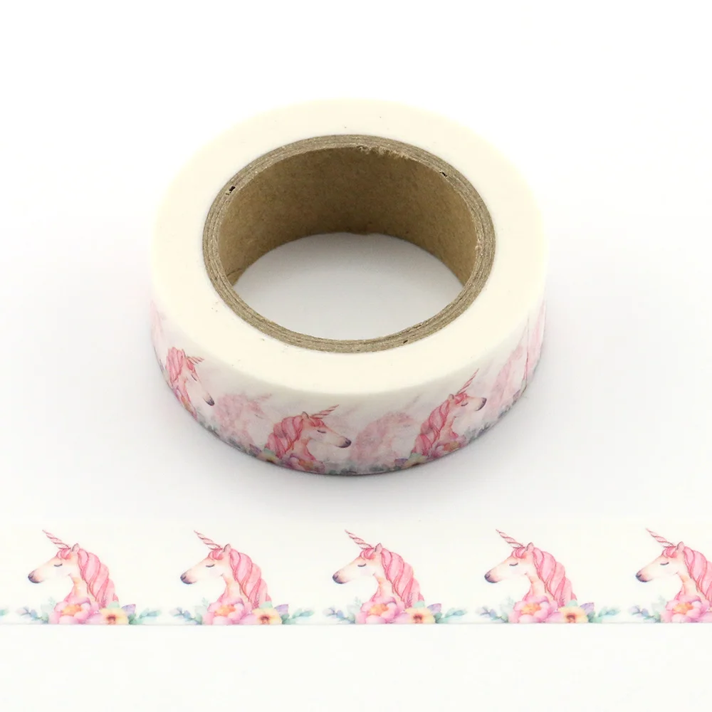 

1pc Masking Washi Tape Paper Collection Unicorn DIY Crafts, Scrapbooking, Bullet Journal, Planner, Gift Wrapping