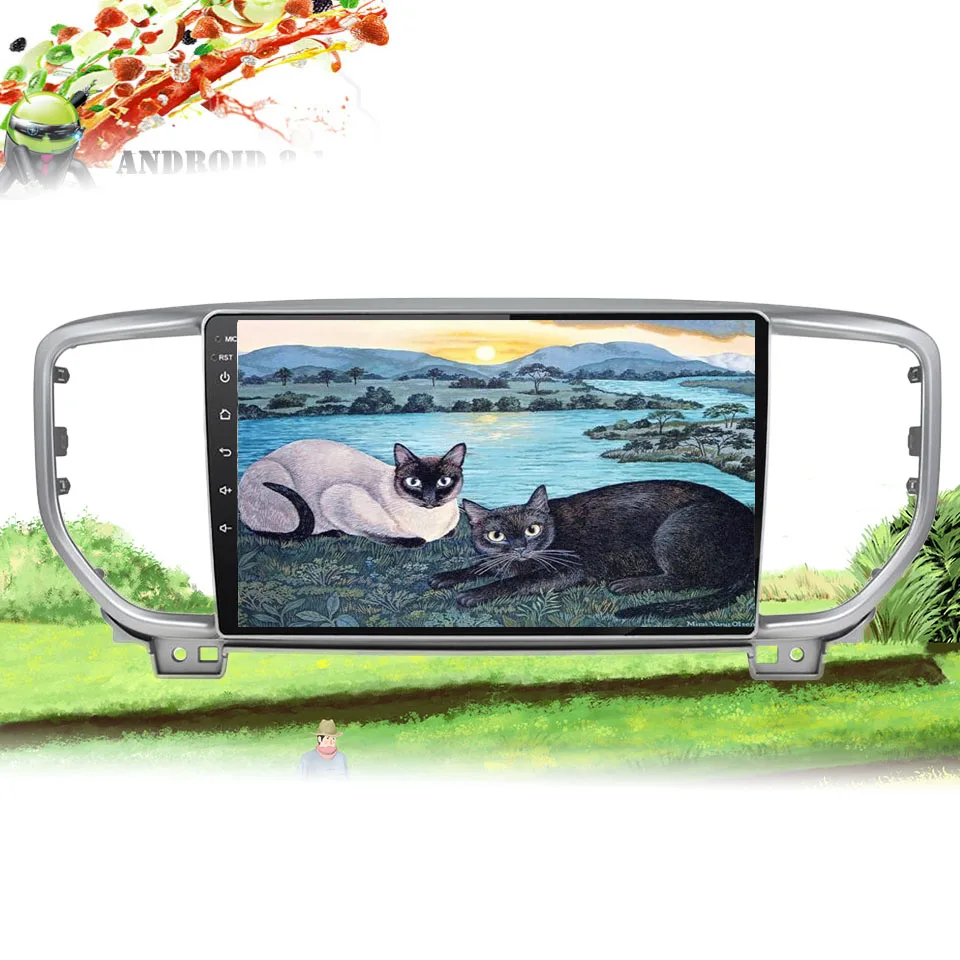 Android автомобильный DVD GPS мультимедийный плеер для KIA Sportage 4 2 QL 2018 2019 dvd навигация