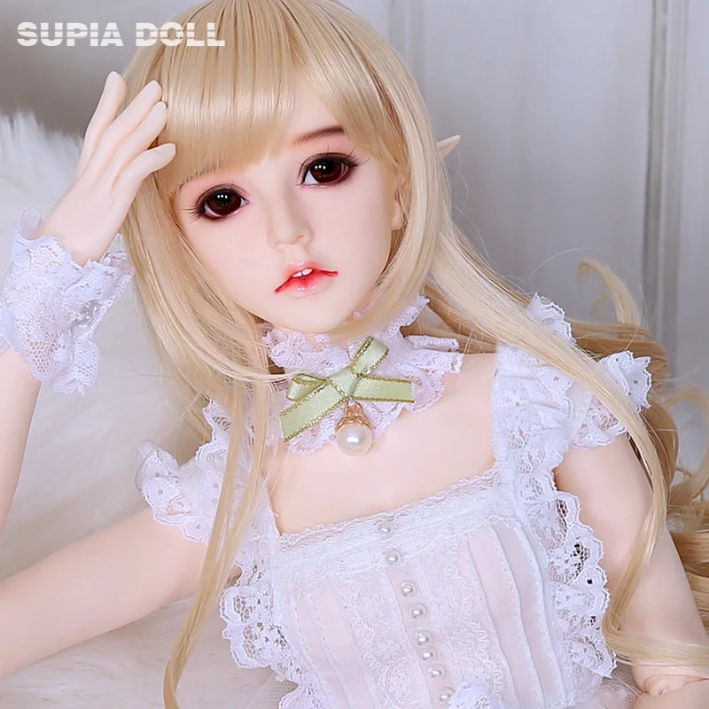Juah Elf Ears 1/3 девушка из смолы тела Игрушки для девочек День рождения Рождество Лучшие подарки фигурки BJD SD кукла Supia опционально полный набор или Обнаженная