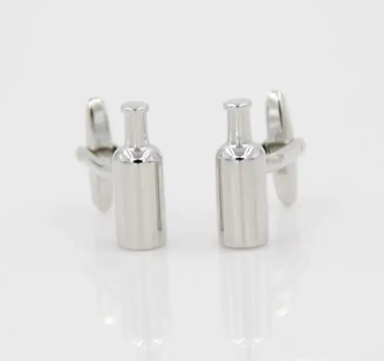 10 пар/лот Новинка винная бутылка запонки серебристого цвета для питья пива в