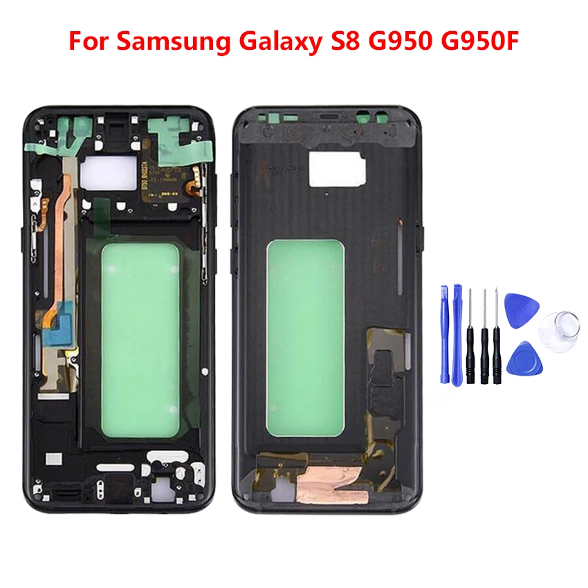 Высокое Качество Средняя рамка Корпус Шасси для Samsung s8 plus G950 G955 крышка пластина