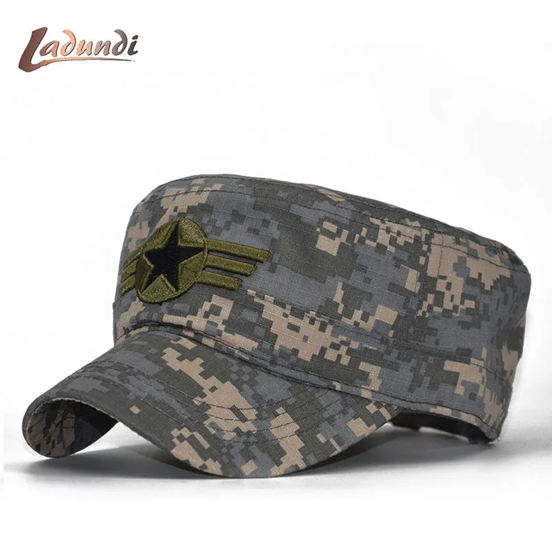 LADUNDI 2018 уличная спортивная Кепка Snapback камуфляжная шляпа Звездная Acu бренд