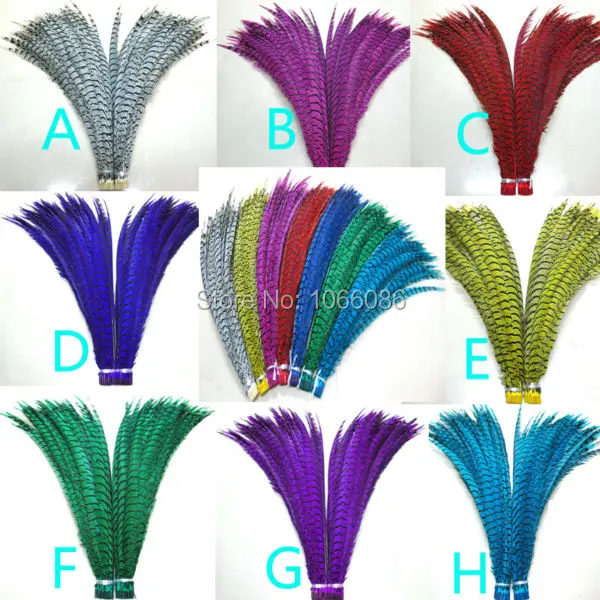 

Free shipping 30pcs 30-35inch 80-90cm Mix colors dyed pheasant tail feather,Lady amherst side tails,pheasant feather