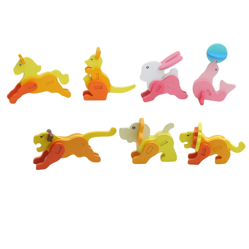

Cartoon Animal Children Toys Owl Model 3D Puzzles Wooden Puzzles Learning Educational Kids Toys Handmade DIY Baby Toys JK994163
